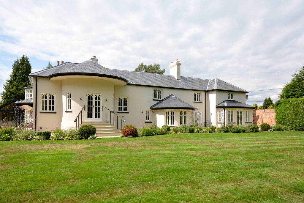 White & cream large residential refurbished home